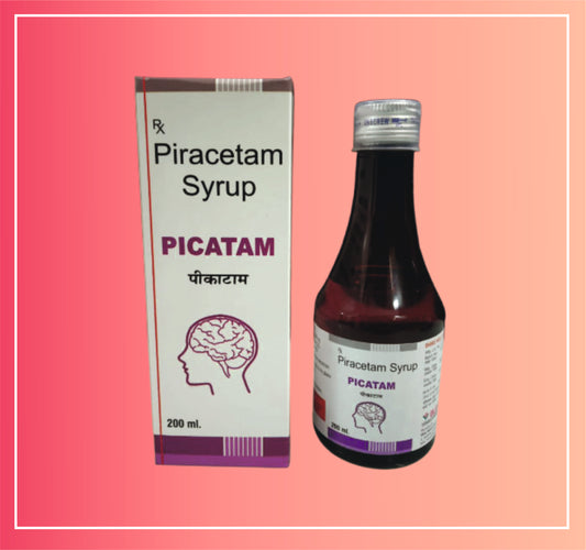 Piracetam 500Mg / 5Ml pack of 72/Case 200 ml Syrup by Dellwich