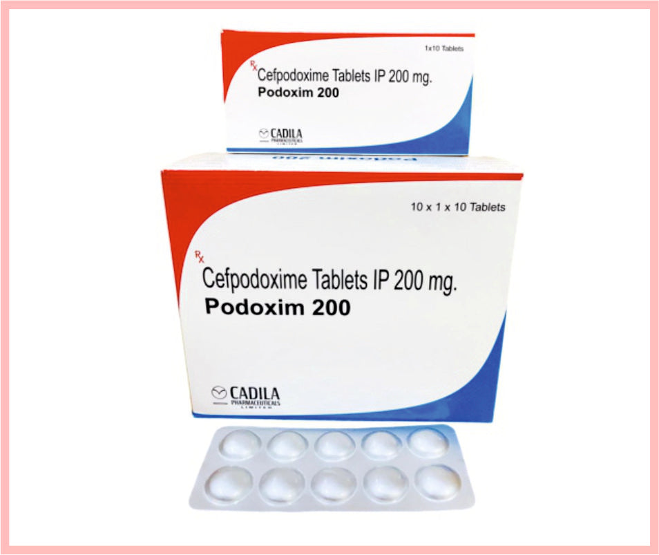 Podoxim 200Mg Tab 10 T ( Cefpodoxime 200 Mg ) By Cadila