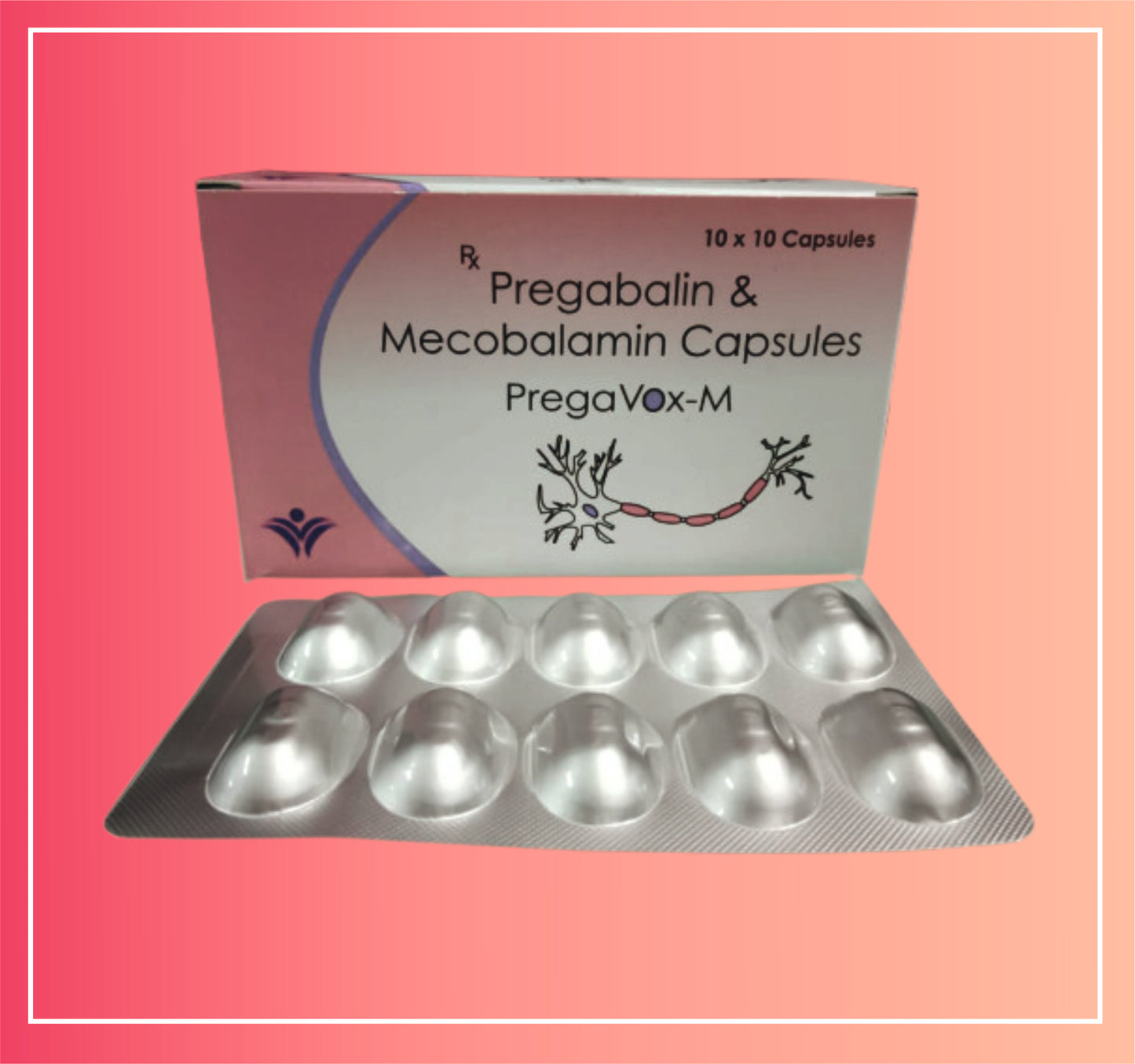 Pregabaline 75, Methylcobalamin 750 Mcg {Rate of 10 Cap} by Dellwich