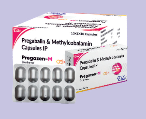 PREGAZEN M CAPS (75/750MG) 10'S ( Pregabalin IP 75mg, Mecobalamin IP 750mcg (Methylcobalamin) ) by Elder