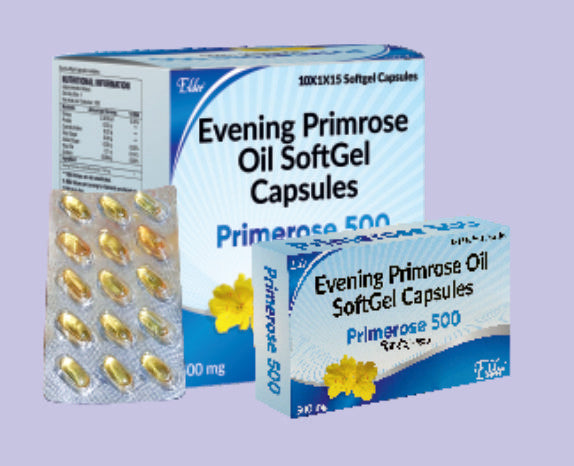 PRIMEROSE 500 SOFTGELS 15'S ( Evening Primrose Oil 500mg SG ) by Elder