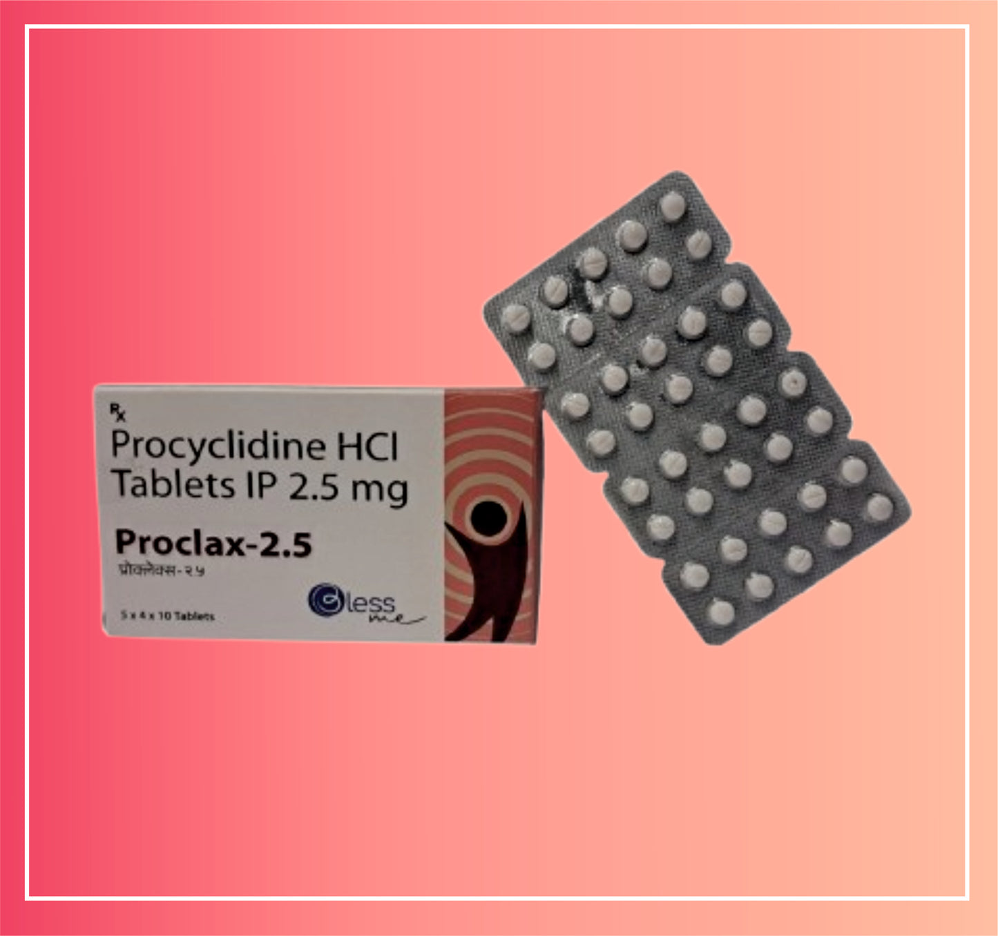 Procyclidine Hcl 2.5 {Rate of 10 Tab} by Dellwich