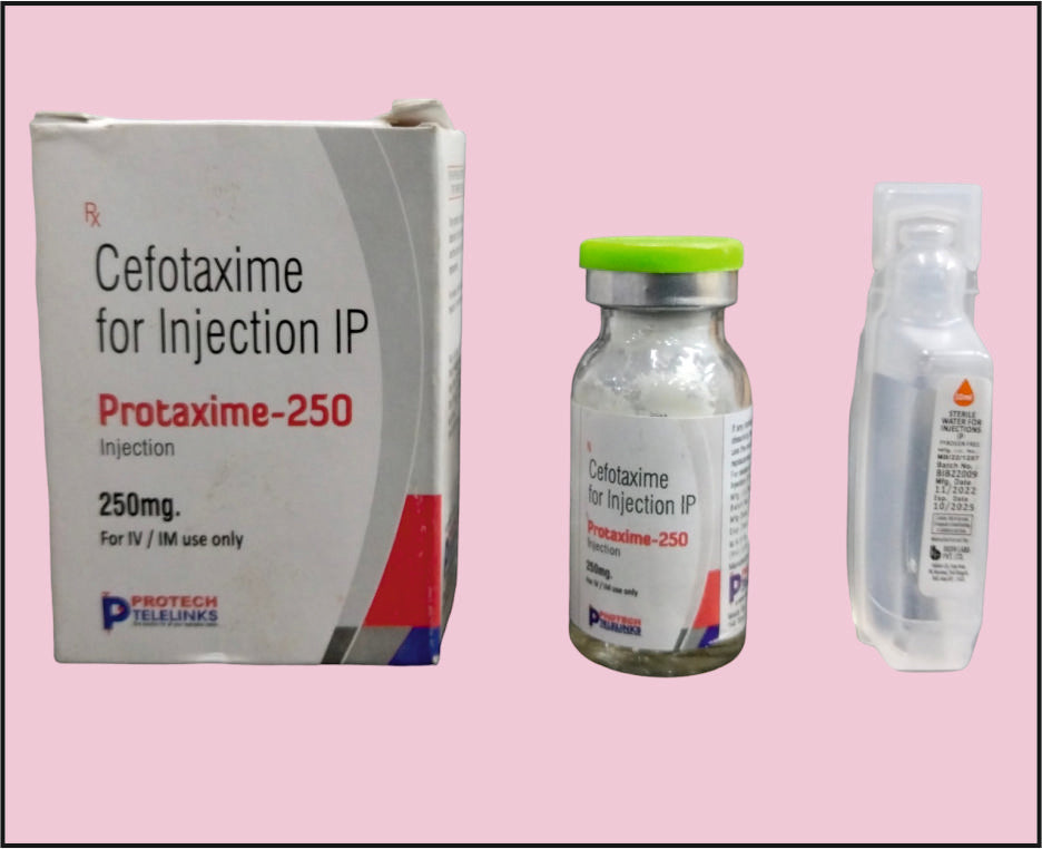 PROTAXIME 250 VIAL ( Cefotaxime (250Mg) ) by Protech