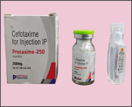 PROTAXIME 250 VIAL ( Cefotaxime (250Mg) ) by Protech