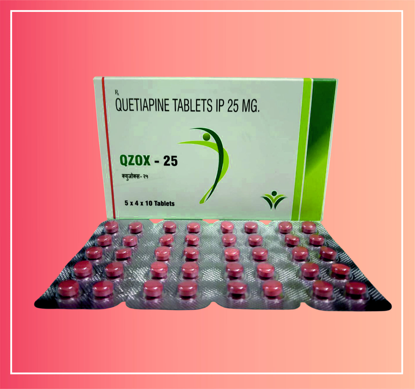 Quetiapine Fumarate 25 {Rate of 10 Tab} by Dellwich