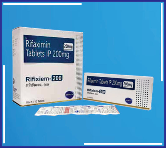 Rifixiem 200 Tab ( Rifaximin 200 Mg ) pack 10x1x10 by Kemsyn