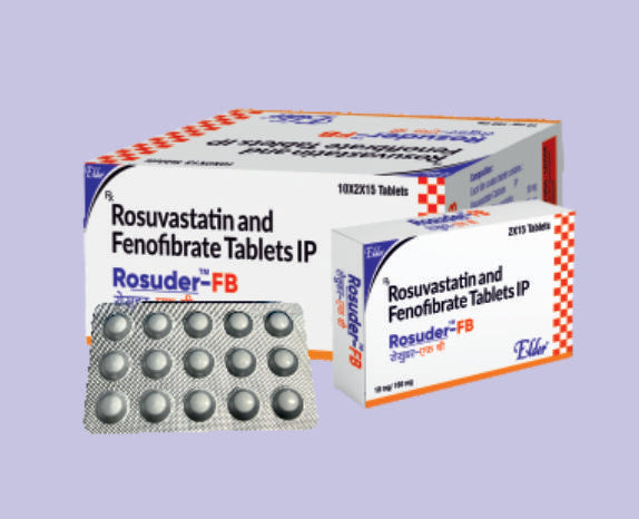 ROSUDER FB TABS (10/160MG) 15'S ( Rosuvastatin 10mg + Finofibrate 160 MG
 ) by Elder