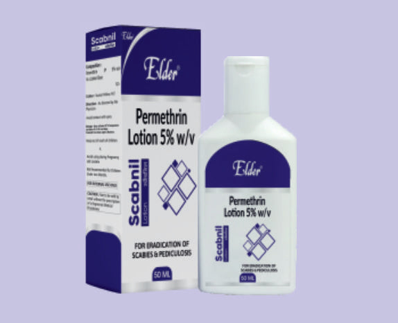 SCABNIL LOTION 50ML ( Permethrin  5% ) by Elder