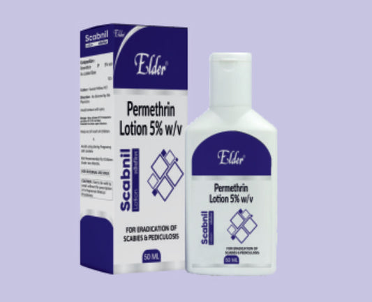 SCABNIL LOTION 50ML ( Permethrin  5% ) by Elder