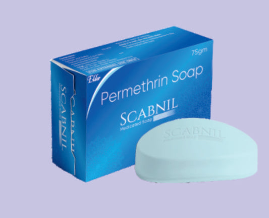 SCABNIL SOAP 75GM ( Permethrin Soap ) by Elder