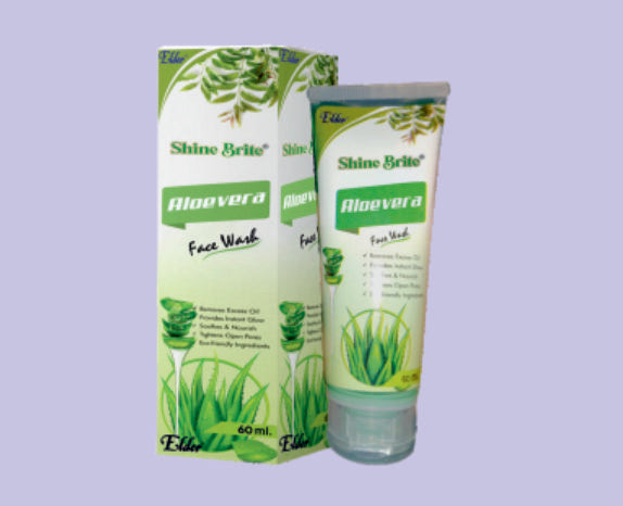 SHINE BRITE  FACE WASH (NEEM ALOE VERA) 60ML ( Neem Extract, Aloevera Extract ) by Elder
