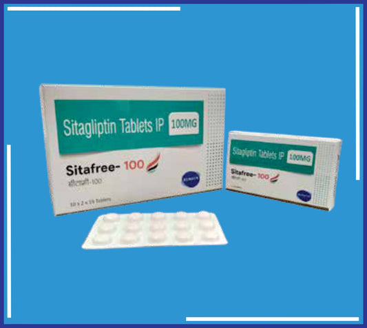 Sitafree-100 Tab ( Sitagliptin 100Mg ) pack 10x2x15 by Kemsyn