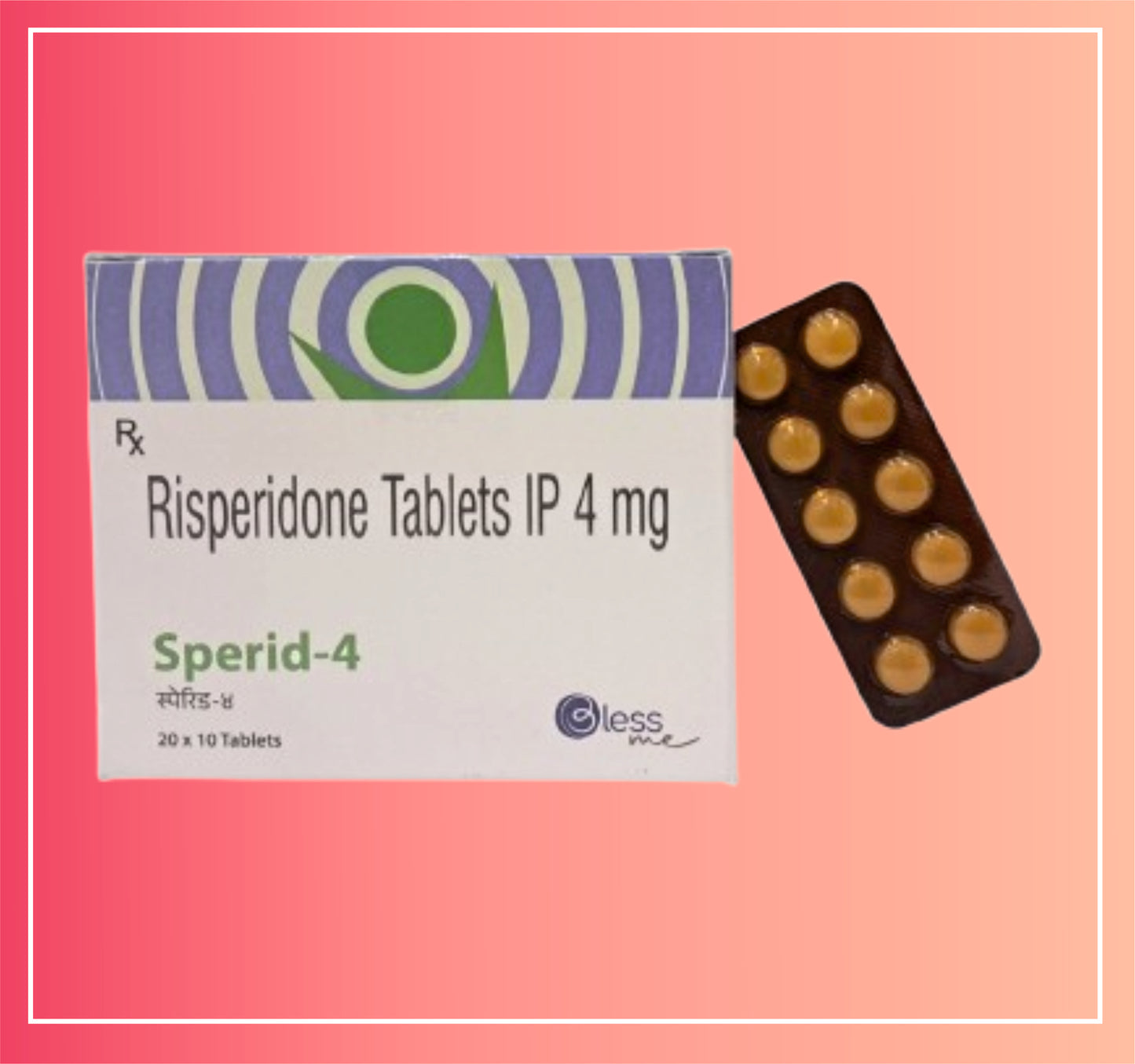 Risperidone 4 (Md) {Rate of 10 Tab} by Dellwich