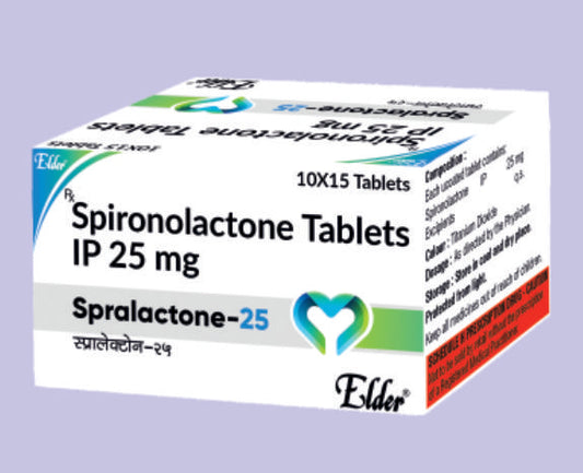 SPRALACTONE 25 TABS 15'S ( Spironolactone 25mg ) by Elder