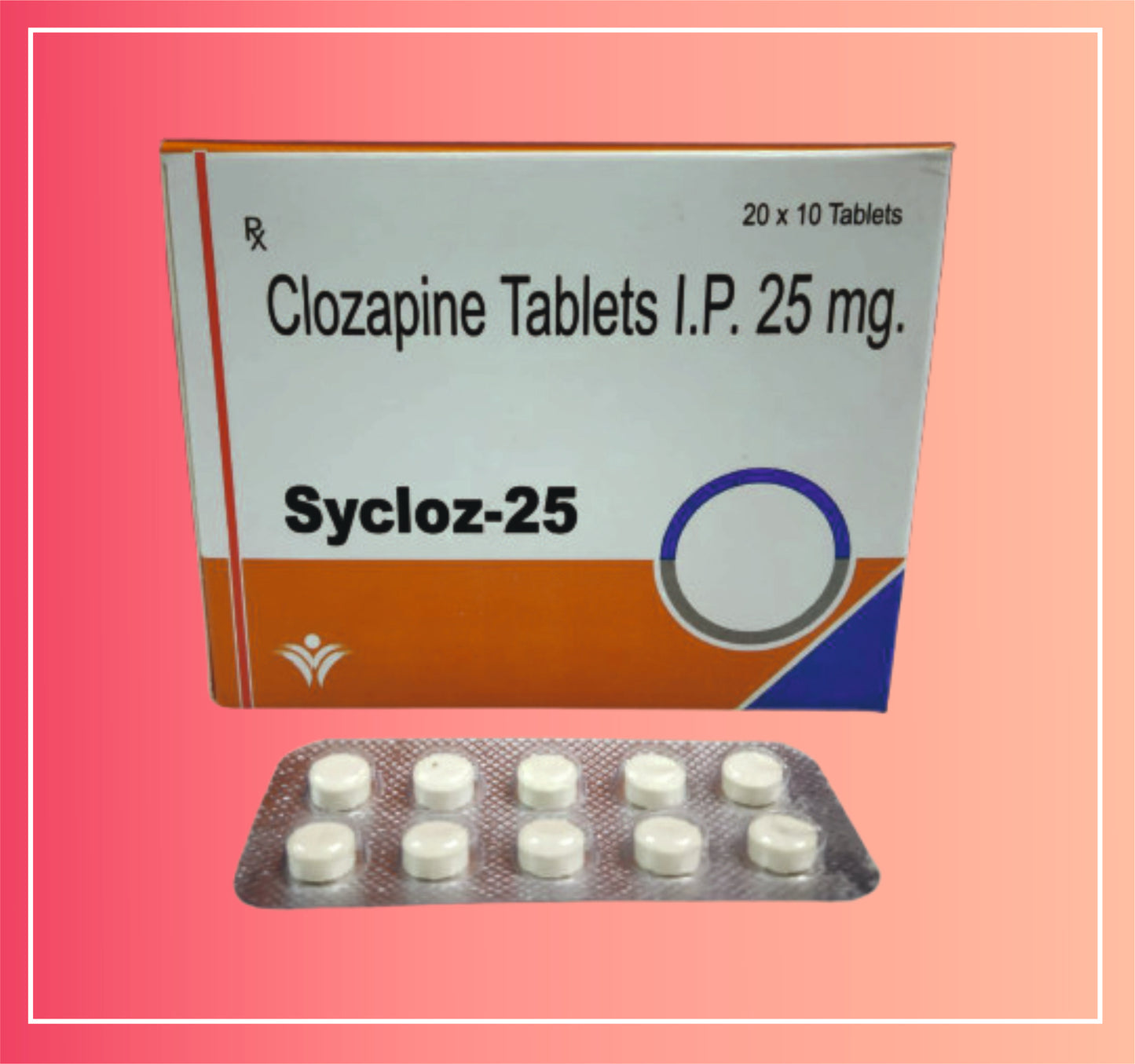 Clozapine 25 {Rate of 10 Tab} by Dellwich