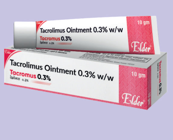 TACROMUS  0.03% OINT 10GM ( Tacrolimus Oint 0.03%w/w ) by Elder