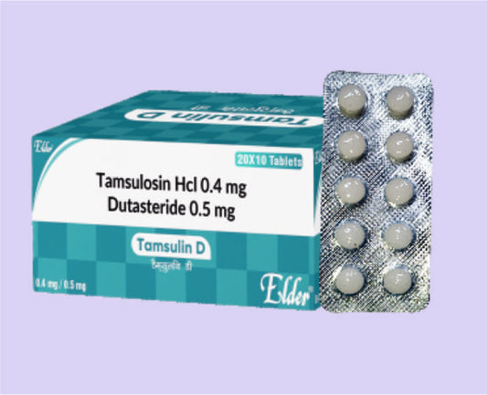 TAMSULIN D TABS 10'S ( Tamsulosin HCL 0.4mg+Dutasteride 0.5mg. ) by Elder