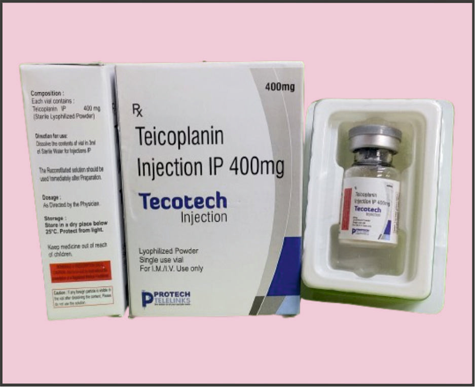 TECOTECH-400 VIAL ( Teicoplanin (400Mg) ) by Protech