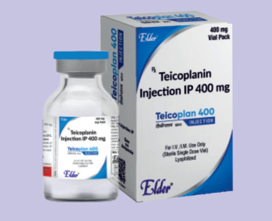 TEICOPLAN  400 INJ VIAL ( Teicoplanin IP 400mg ) by Elder