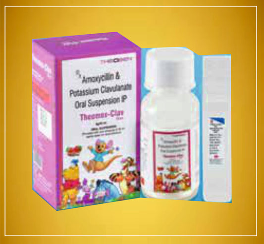 THEOMOX CLV DUO + WFI 30 ML ( Amoxycillin  (400Mg/5Ml) +  Clavulanic Acid (57Mg/5Ml) ) By Theon