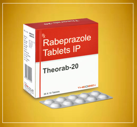 THEORAB-20 MG TAB 10'S ( Rabeprazole (20Mg) ) By Theon