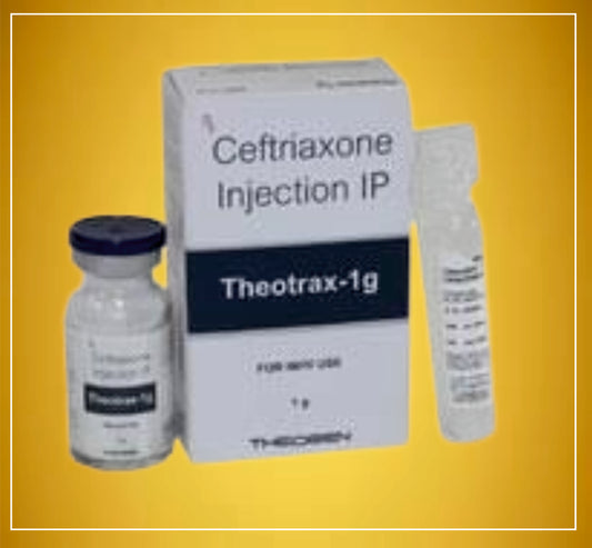 THEOTRAX 1 GM INJ 1 GM ( Ceftriaxone (1Gm) ) By Theon