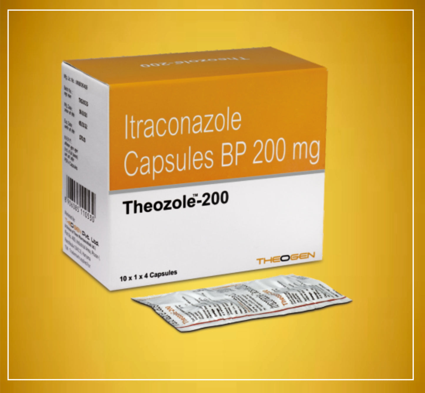 THEOZOLE-200 CAP 10'S ( Itraconazole (200Mg) ) By Theon
