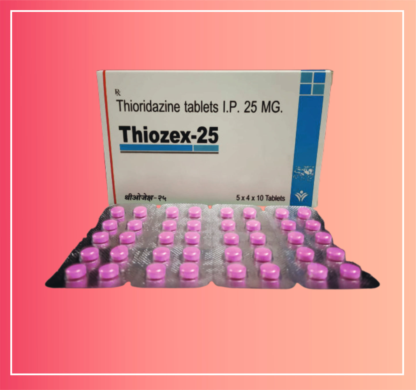 Thioridazine Hcl 25 {Rate of 10 Tab} by Dellwich