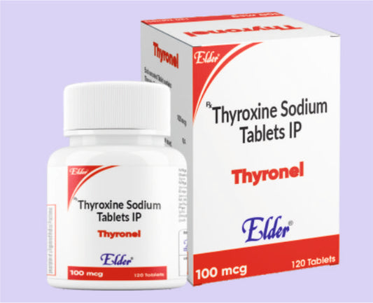 THYRONEL 100 TABS 120 TABS ( Thyroxine 100mcg ) by Elder