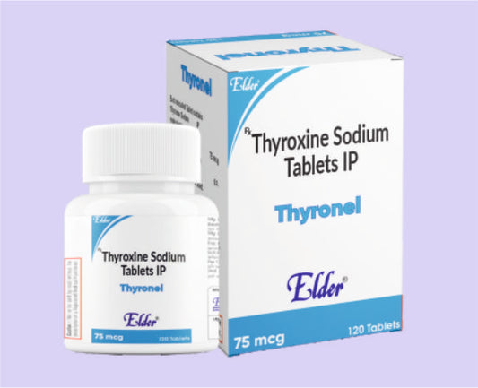 THYRONEL 75 TABS 120 TABS ( Thyroxine 75mcg ) by Elder
