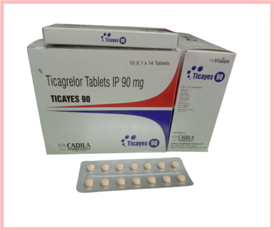 Ticayes Tab 10X14 T 14 T ( Ticagrelor Tablets 90 Mg ) By Cadila