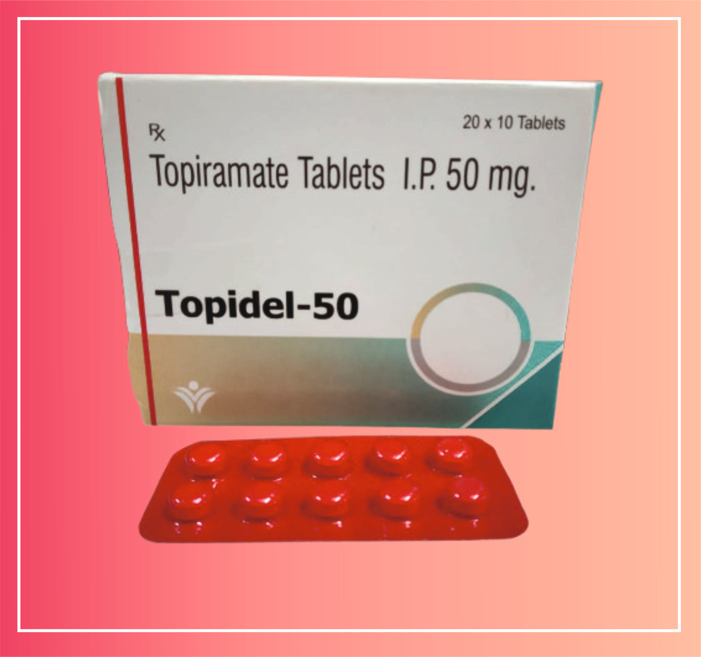 Topiramate 50 {Rate of 10 Tab} by Dellwich