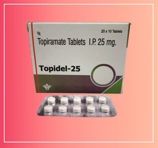Topiramate 25  {Rate of 10 Tab} by Dellwich