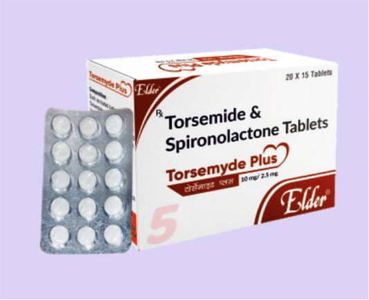 TORSEMYDE PLUS  TABS (10/50MG) 15'S ( Torsemide 10mg,Spironolactone 50mg ) by Elder