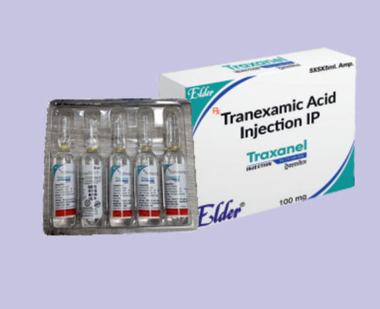 TRAXANEL INJ 5ML ( Tranexamic Acid 100mg inj ) by Elder