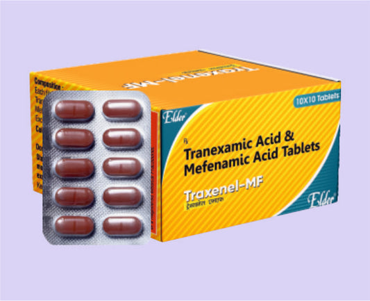 TRAXANEL MF TABS (500/250MG) 10'S ( Tranexamic 500mg, Mefenamic 250mg ) by Elder