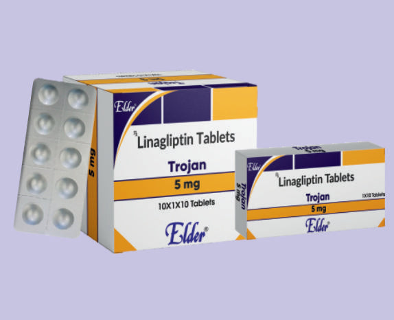 TROJAN 5 TABS 10'S 10'S ( Linagliptin -5mg ) by Elder