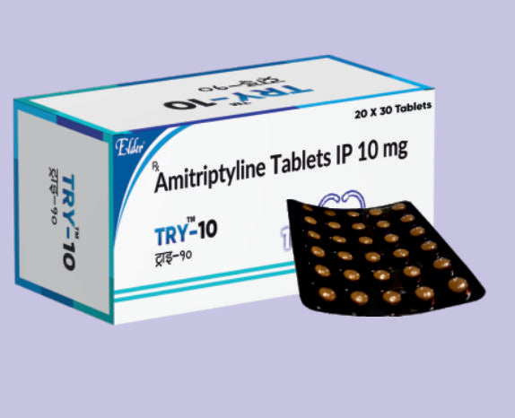 TRY 10 TABS 30'S ( Amitriptyline 10 mg
 ) by Elder