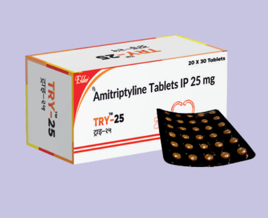 TRY 25 TABS 30'S 30'S ( Amitriptyline 25 mg
 ) by Elder