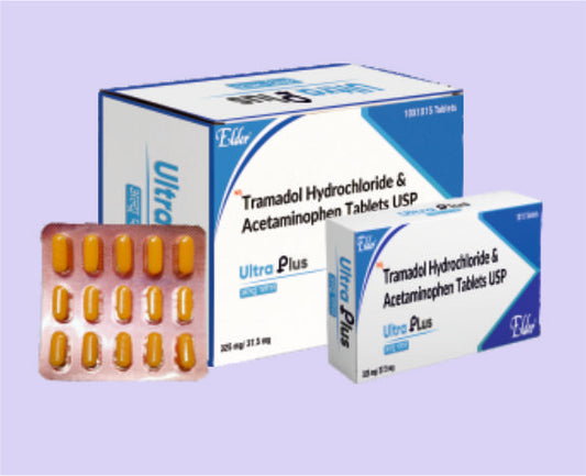 ULTRA PLUS TABS 15'S ( Tramadol 37.50mg,Paracetamol 325mg ) by Elder