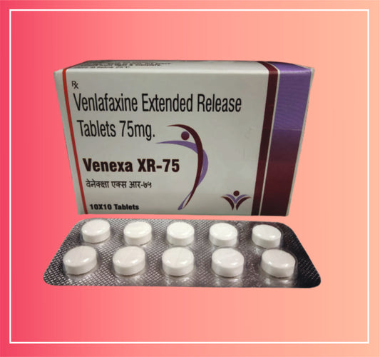 Venlafaxine Hcl 75 (Er) {Rate of 10 Tab} by Dellwich