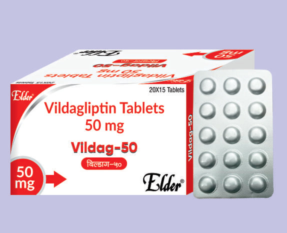 VILDAG 50 TABS  15'S 15'S ( Vildagliptin 50mg ) by Elder
