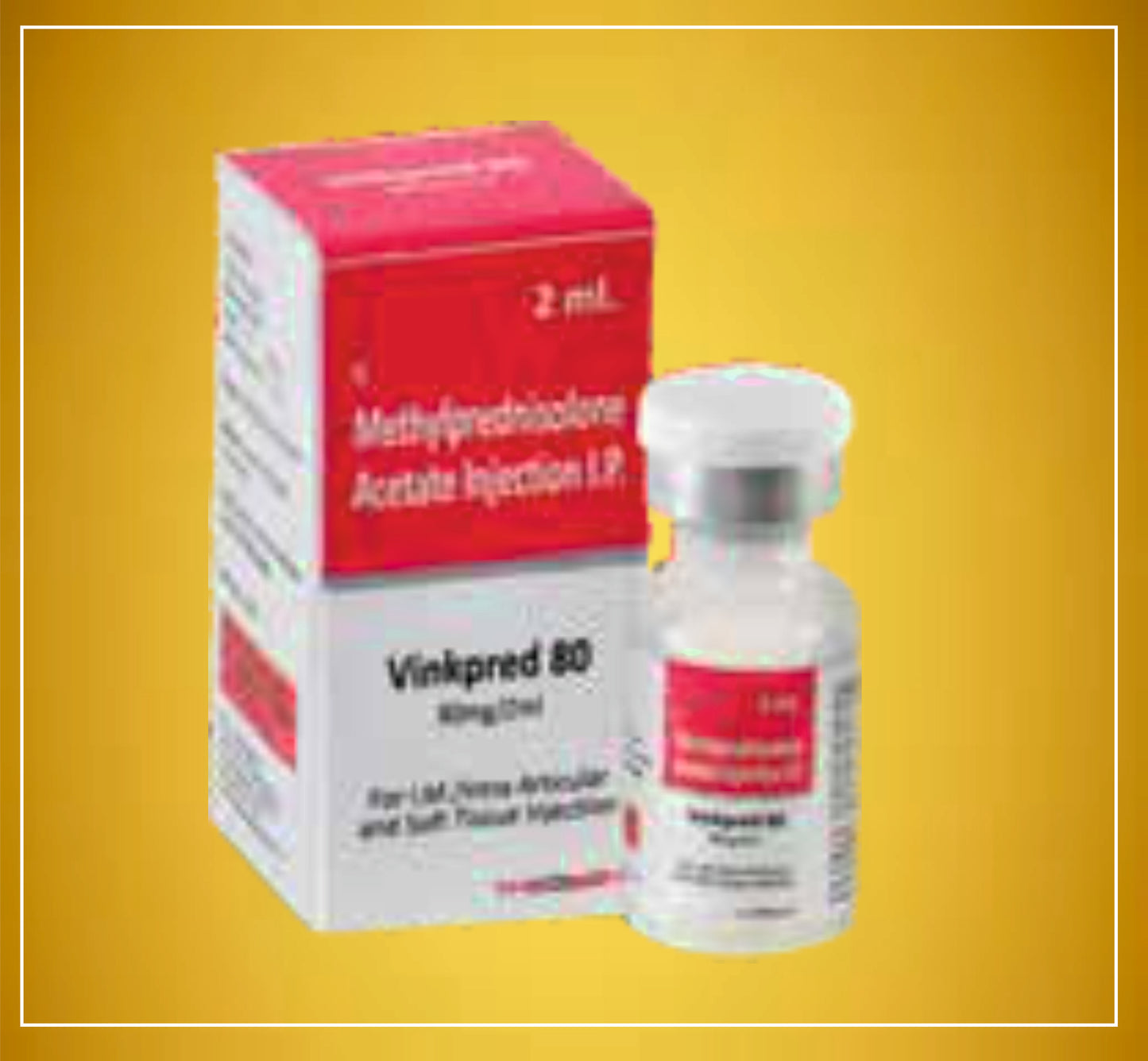 VINKPRED-80MG INJ 1 VIAL ( Methylprednisolone (8Mg) ) By Theon