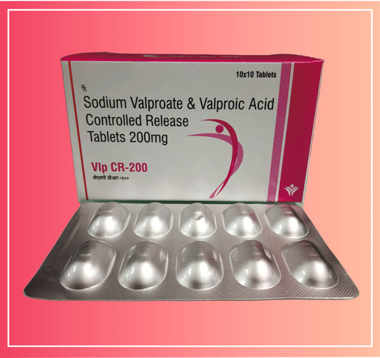 Sodium Valproate 134, Valproic Acid 58 (Cr) {Rate of 10 Tab} by Dellwich