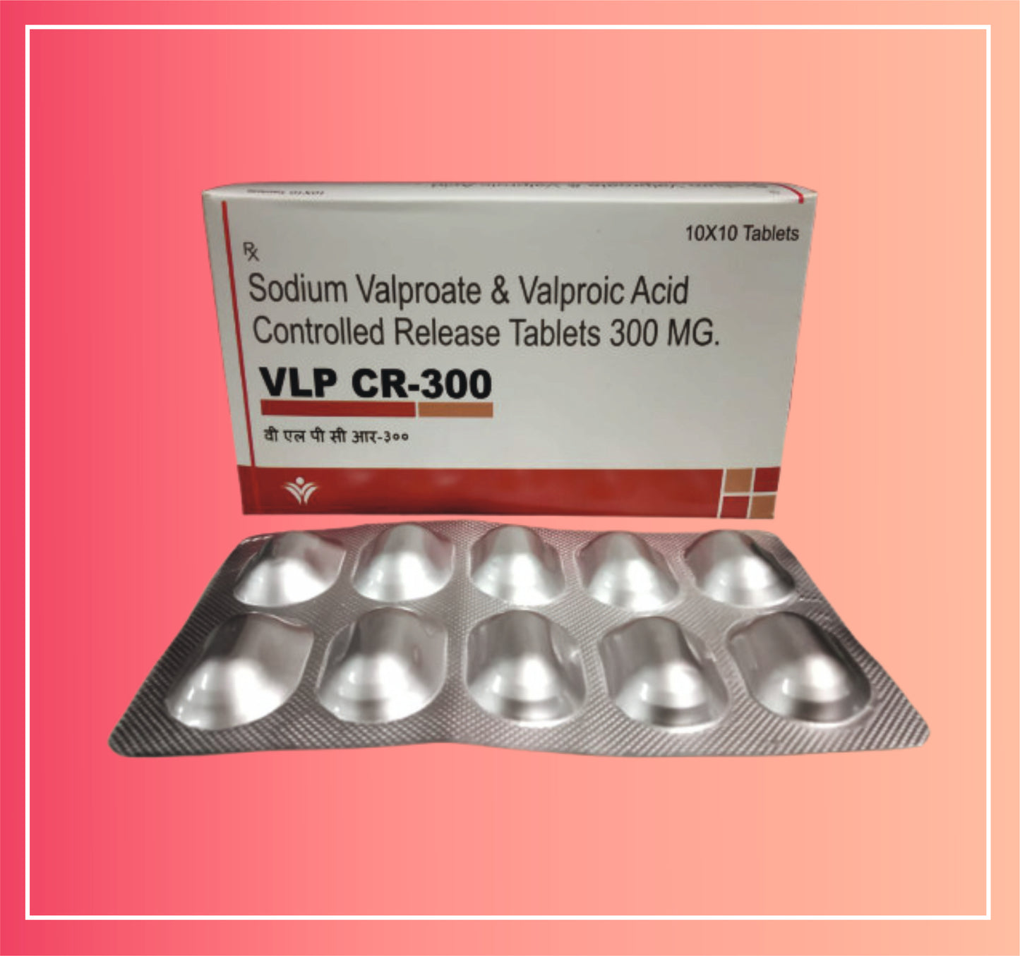 Sodium Valproate 201, Valproic Acid 87 (Cr) {Rate of 10 Tab}by Dellwich