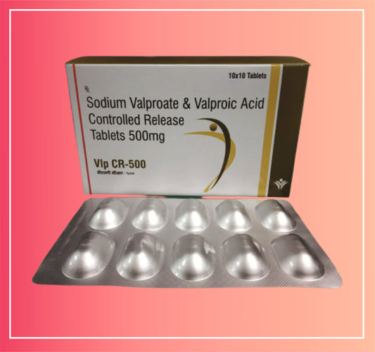 Sodium Valproate 333, Valproic Acid 145 (Cr) {Rate of 10 Tab} by Dellwich