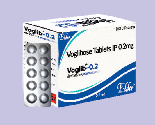 VOGLIB 0.2MG TAB 10'S ( Voglibose 0.2mg ) by Elder