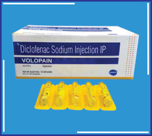 Volopain Inj ( Diclofenac Sod. Inj.25Mg/Ml ) pack 20x5x3ml by Kemsyn