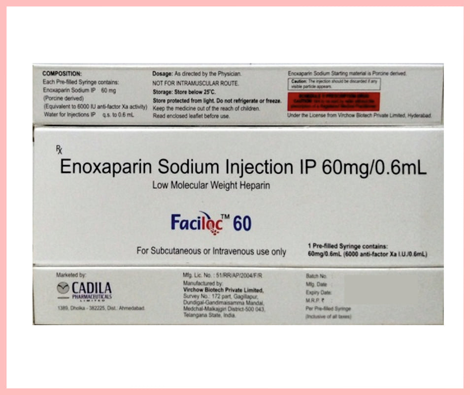 FACILOC 60MG (Enoxaparin Sodium 60 mg ) by Cadila1