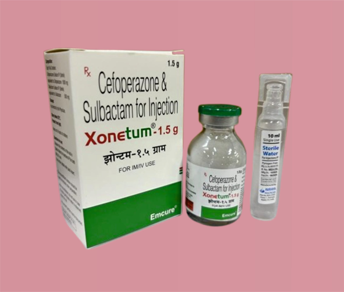 Xonetum ( Cefoperazone 1000 Mg + Sulbactam 500 Mg ) By Emcure